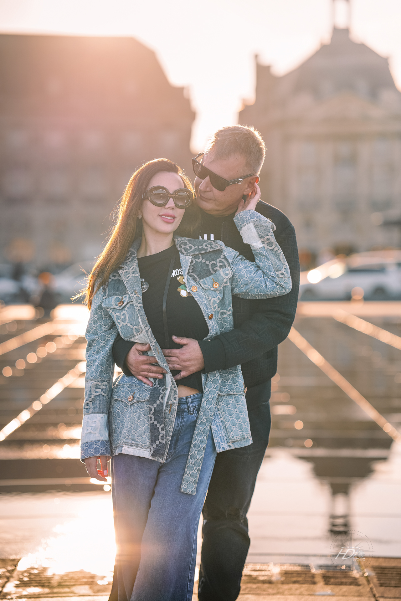 portrait d'une créatrice et son mari lors d'un événement influenceur à Bordeaux immortalisé par leur photographe bordeaux.