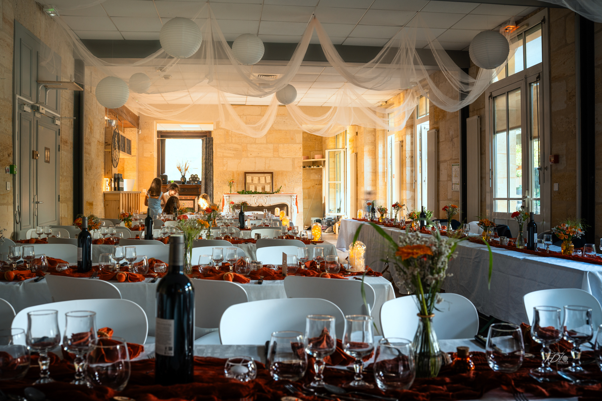 Décoration dans un événement d'entreprise à Bordeaux immortalisé par leur photographe bordeaux.
